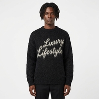Pull à col rond pour homme avec logo personnalisé OEM, motif floral, tricoté, décontracté, hiver, en mohair, anti-boulochage, séchage rapide