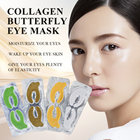 Masque pour les yeux personnalisé avec logo, patch au collagène, gel hydratant rafraîchissant pour le sommeil, traitement relaxant pour les yeux, masque en gel pour le contour des yeux, acide hyaluronique