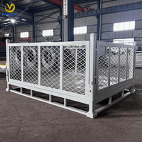 EASYLINK Conteneur de stockage en acier à mailles diamantées pliables robustes personnalisés - Capacité de charge de 2000 kg, empilable, conteneur industriel