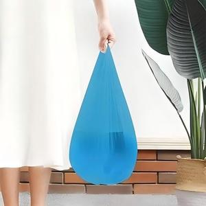 ถุงขยะพกพา Huamaohengchun2-4 แกลลอน จำนวน 60 ใบ ถุงขยะขนาดเล็กแบบหนาสำหรับสำนักงาน สีฟ้า - Product Image 6