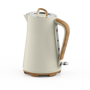 Retro Electric <b>Tea</b> Kettle 1.7L Stainless Steel Water Boiling Jug 2200W Cordless Hot Water Kettle with Water Level Gauge and <b>LED</b> - Product Image 1