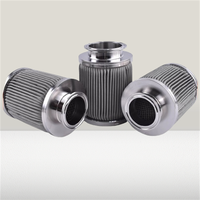 Élément filtrant en acier inoxydable 304/316 avec membrane en polypropylène pour filtration de liquides et d'huile hydraulique, élimine les impuretés