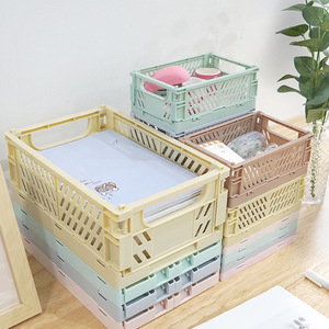 <span class=keywords><strong>Panier</strong></span> et boîte <span class=keywords><strong>de</strong></span> <span class=keywords><strong>rangement</strong></span> pliables en plastique rectangulaires modernes, multifonctionnels, écologiques, sur mesure ODM pour usage domestique - Product Image 1