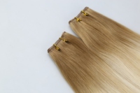 Ekstensi Rambut Tianci Hair Kualitas Terbaik 100% Remy Human European Genius Weft Double Drawn Rambut Rusia