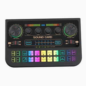 Huayi Voice X1 Sound Crad puede <span class=keywords><strong>cambiar</strong></span> la <span class=keywords><strong>voz</strong></span> con reverberación para Youtube Podcast Live Streaming - Product Image 1