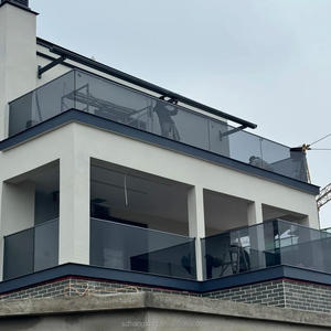 Ringhiera in Vetro <span class=keywords><strong>per</strong></span> Balcone da Esterno a Prezzo di Fabbrica, Recinzione in Vetro Temperato con Supporti in <span class=keywords><strong>Acciaio</strong></span> Inox 304/316 - Product Image 3