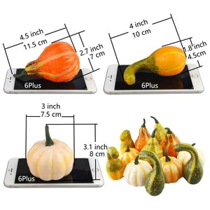 Calabazas Artificiales Realistas, Calabazas Mixtas, Calabaza Falsa Realista para Decoración de Mesa en Acción de Gracias, Cosecha de Otoño y Halloween - Product Image 2