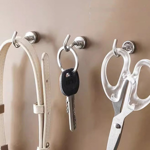 Nahe Magnetic Wall Hooks Round Minimalist Design For Key And Mail Organizer Suction Cup Hook Mounting Type - Product Image 1