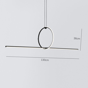 Lustre design minimaliste nordique pour la maison, unique, créatif, moderne, pour café, table, bar, long, élégant, restaurant moderne - Product Image 2