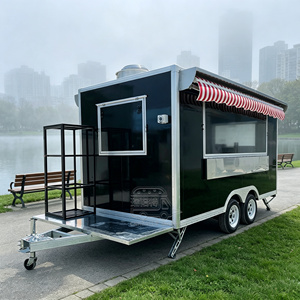 Outdoor Burrito Food <b>Trailer</b> Food Grade Coffee Food Truck Triple Sink Commercial Kitchen - Product Image 4