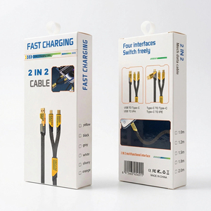 <span class=keywords><strong>Cable</strong></span> USB 4 en 1 <span class=keywords><strong>Tipo</strong></span>-<span class=keywords><strong>C</strong></span> con <span class=keywords><strong>Conector</strong></span> Dual, <span class=keywords><strong>Cable</strong></span> de Carga Rápida PD de 65W y 27W con Trenzado de Nailon, <span class=keywords><strong>Cable</strong></span> de Datos Magnético Multifuncional <span class=keywords><strong>Tipo</strong></span>-<span class=keywords><strong>C</strong></span> - Product Image 6