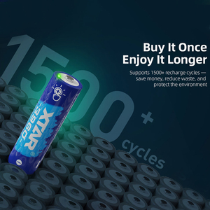 XTAR 1.5V <span class=keywords><strong>AA</strong></span> 3960 4 개/팩 2500mAh 충전식 리튬 이온 배터리 터치를 통해 전원 LED 표시기 다중 보호 파일 확인 - Product Image 6