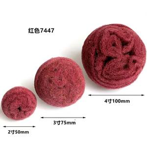 Manico a forma di fungo tampone di macinazione testa, in acciaio inox spazzolato lucidatura ruota, testa di macinazione fibra, manico 6mm, rosso - Product Image 3