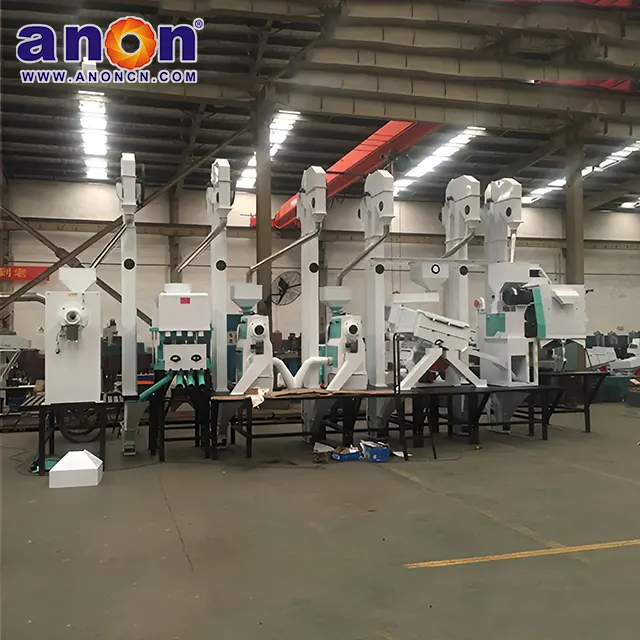 ANON 30-40 TPD Moulin à riz automatique complet Grande machine à décortiquer le riz industrielle moderne professionnelle