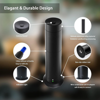 Diffuseur d'arômes électrique en alliage d'aluminium 120 ml, forme tour, télécommande, sans eau, pour huiles parfumées, sur table, pour hôtel