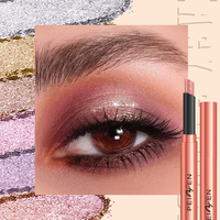 Crayon Eyeliner Imperméable à Double Embout 6 Couleurs Paillettes Métalliques Nacrées Maquillage des Yeux Couleurs Uniques Ensemble de Cosmétiques à Mélanger