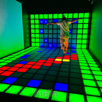 Piso de Juego LED Interactivo Super Grid Yuejin para Interiores, para Hogar, Centro Comercial, Parque de Aventuras, Parque de Trampolines - Material Plástico