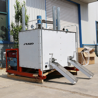 Préchauffeur de peinture thermoplastique pour marquage routier à double cylindre, chauffé au gaz hydraulique, 1200 kg, avec moteur diesel