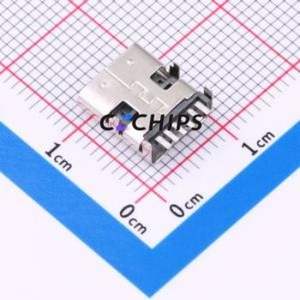 HX TYPE-C 6P L10.0 USB Connector SMD Connector ( Connector Type: Type-C )( Gender: Female )( Mounting Type: Horizontal Mount ) - Product Image 2