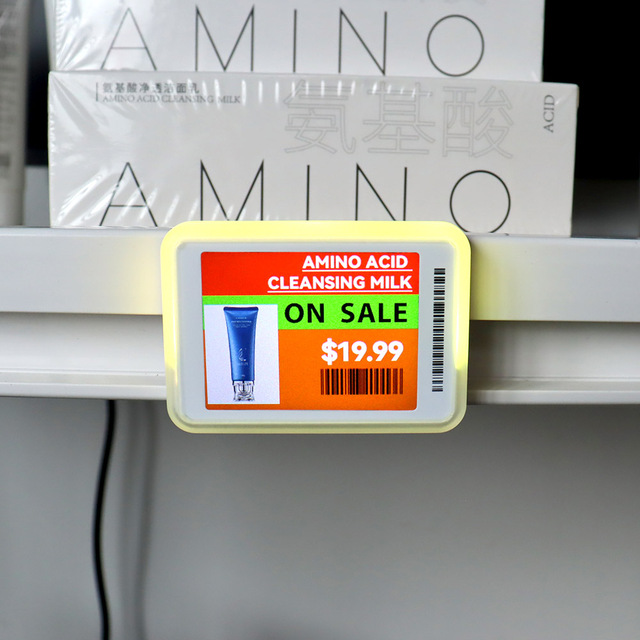 2.4inch Animated Full-color ESL Sliding Rail LCD Electronic Shelf Label  Digital Price Tag for Retail Supermarket