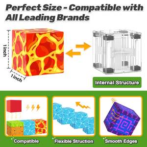บล็อกตัวต่อแม่เหล็กสำหรับเด็ก, บล็อคตัวต่อตัวต่อสำหรับสร้างดอกซากุระของเล่นฝึกประสาทสัมผัสของเล่นเพื่อการศึกษา DIY เกมสำหรับเด็ก - Product Image 4