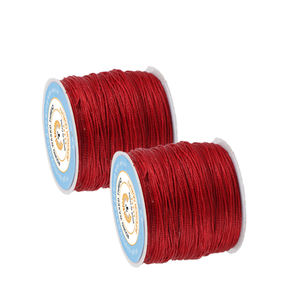 Fil ciré rond 100% polyester, 0,6 mm, 70 m, 150D/16, 35 couleurs en stock, petit <span class=keywords><strong>bobine</strong></span>, prix usine, pour couture à la main du cuir - Product Image 4