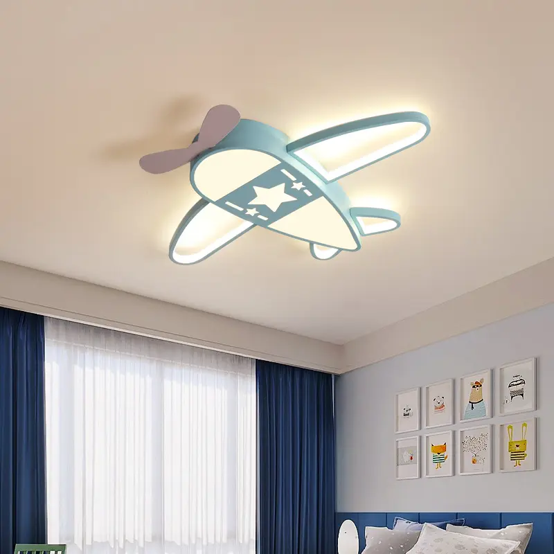 Luce LED moderna del soffitto dell'aeroplano con illuminazione di rosa degli aerei dimmerabili a distanza per la stanza dei bambini della camera dei bambini dei ragazzi