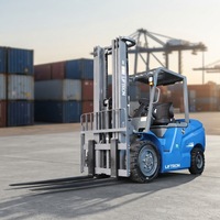 Depot Perawatan Pesawat Penanganan Kargo Forklift Listrik Baterai Lithium-Ion Liftron CPD35L 3500kg dengan Stabilitas Jarak Sumbu Roda Panjang