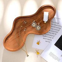 Plateau à parfum en bois irrégulier, nuage, esthétique, porte-bijoux décoratif, porte-bague et boîte de rangement pour bibelots pour femmes, pour le salon
