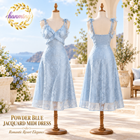 Gaun Midi Floral Boho - Gaun Santai Elegan dan Berjuntai |   Pakaian Formal Terinspirasi untuk Tamu Pernikahan |   Gaun Pesta Musim Semi Musim Panas
