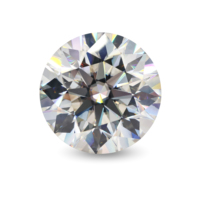 Moissanite de qualité VVS, couleur D, forme ronde, taille 8 cœurs 8 flèches, fournisseur de moissanite, pierre de moissanite en vrac, moissanite blanche
