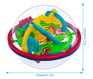 <span class=keywords><strong>Laberinto</strong></span> de <span class=keywords><strong>bolas</strong></span> 3D interactivo juego de <span class=keywords><strong>laberinto</strong></span> (12cm, 4,7 '') con 100 barreras desafiantes rompecabezas de <span class=keywords><strong>bolas</strong></span> 3D juguetes para niños mágico juguete del cerebro - Product Image 2