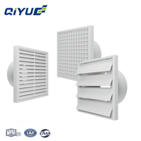 Couvercle de ventilation à persiennes carré en ABS avec conception de grille pour l'alimentation et l'évacuation de l'air frais Systèmes de climatisation centrale