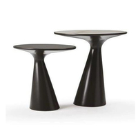 Table basse ronde moderne de luxe italienne personnalisée en acier inoxydable et en verre pour la maison meubles de table d'appoint de salon