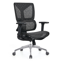 Chaises de bureau pivotantes avec accoudoirs 3D, base en aluminium, prix de gros d'usine, chaise de bureau exécutive moderne de luxe ergonomique entièrement en maille