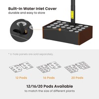 Système de culture hydroponique intelligent pour jardin d'intérieur HGS02-1CB, kit de germination de plantes, lampe de croissance LED pour herbes aromatiques sur comptoir, système aéroponique