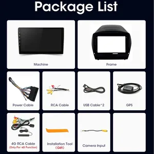 适用于IX35图森2 LM 2009-2015多媒体全球定位系统导航4G WIFI安卓汽车播放镜像链接头单元 - Product Image 6