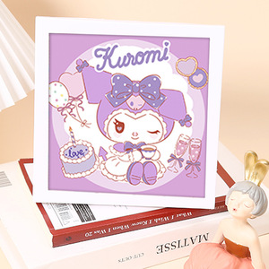 Kit de Pintura de Diamantes DIY con Marco de Plástico, Accesorios Completos, Ecológico, Fácil para Niños Principiantes, Set de Manualidades de Bordado de Cristal con Dibujos Animados - Product Image 4