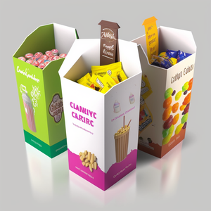 Expositor de cartón plegable para <span class=keywords><strong>supermercado</strong></span>, estante para golosinas, cadena, tienda, venta al por menor - Product Image 3