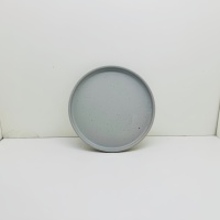 Service de table moderne en grès céramique |   Ensemble de 4 assiettes et bols gris |   Vaisselle de luxe pour la maison et l'hôtellerie, compatible four/micro-ondes, passe au lave-vaisselle