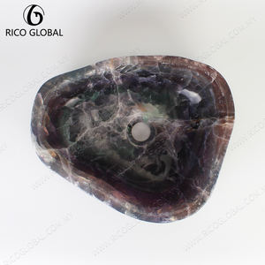 Lavabo de lavabo redondo contemporáneo con diseño aerodinámico para baño moderno - Product Image 4