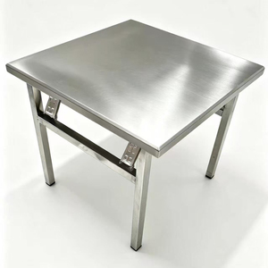 Mesa Plegable Portátil de Acero Inoxidable para Restaurante, Hotel, Cena, Café, Picnic, Camping y Comedor al Aire Libre - Product Image 2
