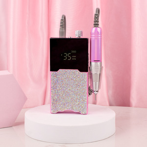 Perceuse à ongles électrique portable rechargeable en cristal de coeur sans fil 35000 tr/min perceuse à ongles professionnelle avec diamants - Product Image 6