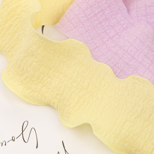 Nine-Colored Ribbon 4Cm Pleated Tulle Fishtail Texture Ruffled Floral Bouquet Ribbon Diy Craft Decor - Product Image 2