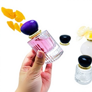 Unique Luxury Irregular Glass Perfume <b>Bottle</b> 50ml 100ml Chinese Tea Cup Style <b>Empty</b> Cosmetic <b>Spray</b> <b>Bottle</b> Bulk - Product Image 3