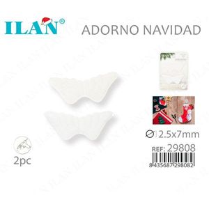 Adornos Navideños Ilan con Alas, 2.5x7mm, 2 Piezas, para Decoración Festiva - Product Image 3