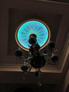 BANRUO <span class=keywords><strong>Bande</strong></span> décorative intérieure en fibre optique <span class=keywords><strong>LED</strong></span> moderne de luxe en or PS polystyrène écologique en aluminium, design personnalisé - Product Image 5