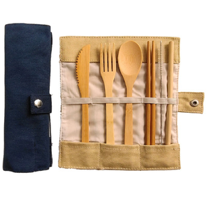 Juego <span class=keywords><strong>de</strong></span> palillos <span class=keywords><strong>de</strong></span> cuchara <span class=keywords><strong>de</strong></span> bambú portátil, bolsa <span class=keywords><strong>de</strong></span> paja, juego <span class=keywords><strong>de</strong></span> seis piezas, cuchillo <span class=keywords><strong>de</strong></span> bambú ecológico, tenedor, cuchara, juego <span class=keywords><strong>de</strong></span> <span class=keywords><strong>cubiertos</strong></span> - Product Image 5