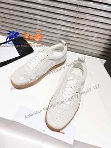 Chaussures de skate en cuir véritable de luxe pour hommes, style rétro, décontractées, tendance, confortables, à lacets, Louboutins - Product Image 4