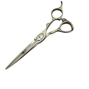 Golden Thinning Shears 6 Inches Stainless Steel Blunt Tip Long Handle <b>Hair</b> <b>Scissors</b> For Professional Use - Product Image 3